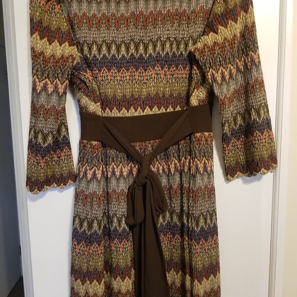 Rabbit Rabbit Rabbit Designs Multi Color Midi Dress   Size 16 - Picture 5 of 5